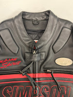 シンプソン SIMPSON 牛革 レザージャケット シングルライダース
