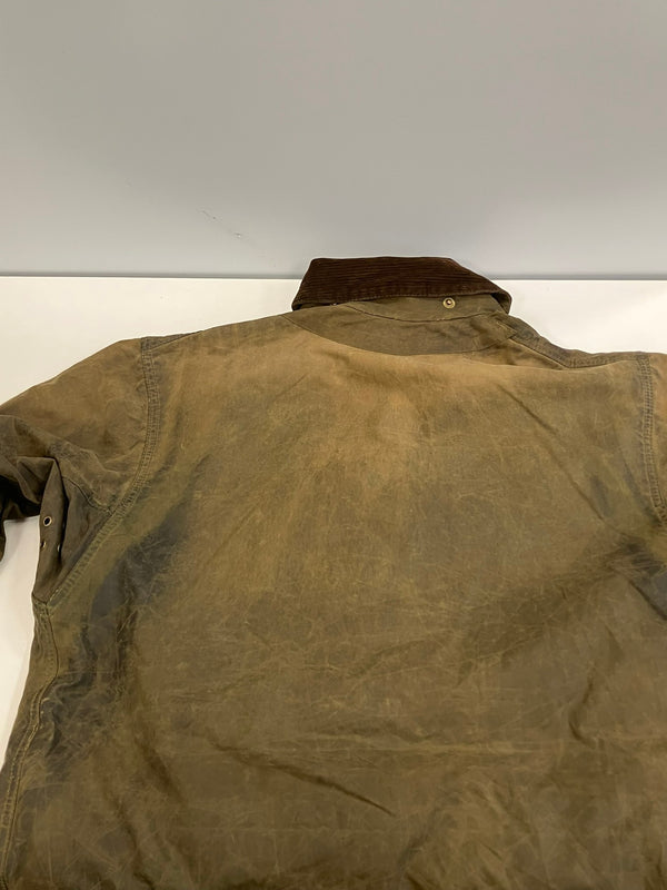 バブアー BARBOUR 90's 90年代 3ワラント NORTHUMBRIA ノーザンブリア ワックス コットン オイルドジャケット ハーフコート VINTAGE ヴィンテージ ジャケット カーキ 101MT-5237