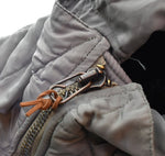 バズリクソンズ BUZZ RICKSON'S N3B N-3B STOCK NO.8415-269-0418 Military ミリタリー ナイロン フライト SCOVILL ZIP  ジャケット カーキ Lサイズ 103MT-2215