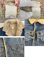 リーバイス Levi's 70's 70年代  USA製  ボア デニムジャケット Gジャン MADE IN USA アメリカ製 Vintage ヴィンテージ 70605-0213 34 ジャケット ブルー Sサイズ 101MT-3654