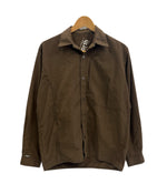 エレクトリックコテージ ELECTRIC COTTAGE 00s 00's EC NORTH 2002 コットンシャツ 裏原 長袖シャツ ブラウン Mサイズ 101MT-4865