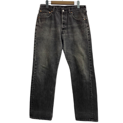 【曜日割引対象外】 リーバイス Levi's 90's 501 USA製 後染め デニム ブラック W32 L30サイズ 201MB-1204 VB
