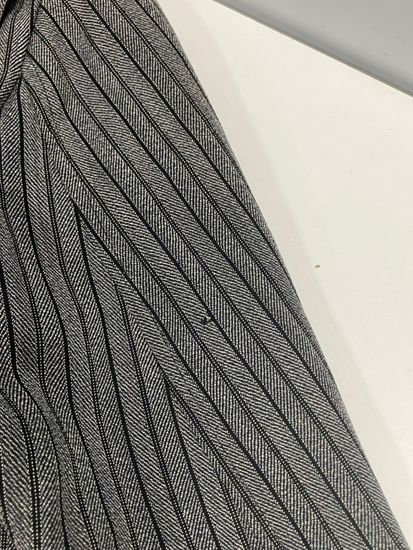 ヴィンテージ vintage 40's 50's 40～50年代 The Allen MFG.CO. ウールギャバジン スポーツジャケット ゴマ塩 ストライプ 菱形TALON ZIP - ジャケット グレー 101MT-4995