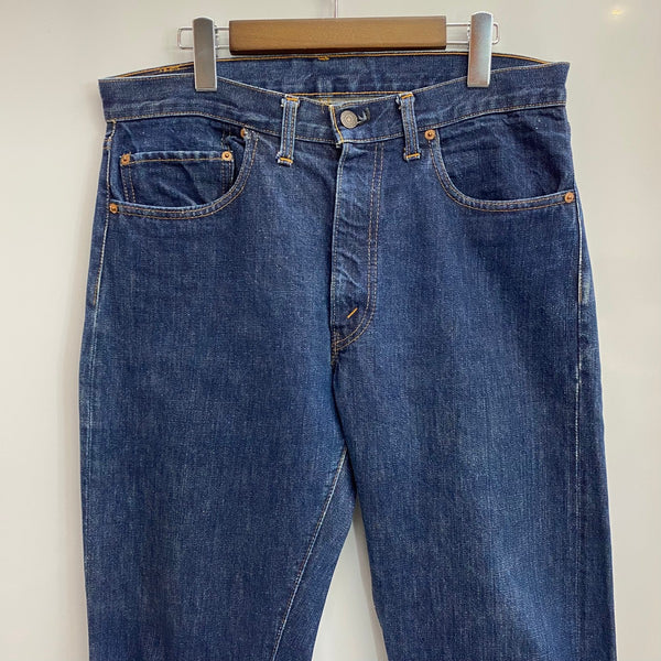 【曜日割引対象外】 リーバイス Levi's 60's 70's 505 BIG E USA製 濃紺 デニム ブルー W34 L32サイズ 201MB-1038 VB