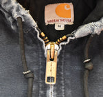 カーハート Carhartt J140 Duck Active Jacket ダックアクティブ フードジャケット ジャケット ブルー Mサイズ 103MT-3293