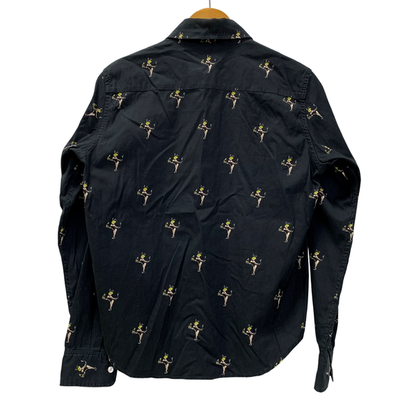 ワコマリア WACKO MARIA GUILTY PARTIES バニーガール 長袖シャツ ブラック Sサイズ 201MT-4252