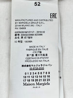 メゾンマルジェラ Maison Margiela カレンダーロゴ テーピング プリント Tシャツ オーバーサイズ 白 S50GC0568 size 52 Tシャツ プリント ホワイト 104MT-1560