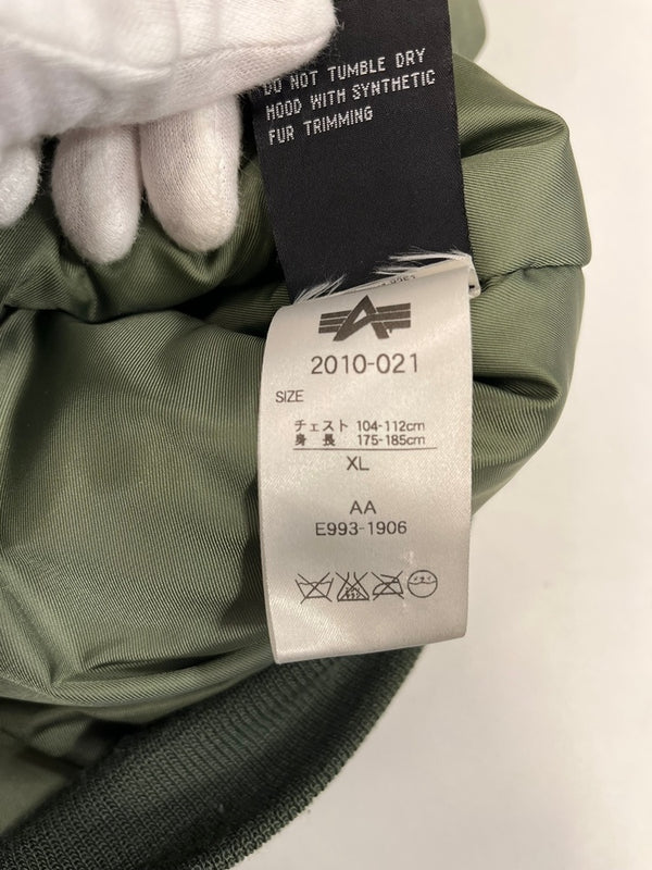 アルファインダストリーズ ALPHA INDUSTRIES N-2B フライトジャケット ミリタリージャケット 緑 2010-021 XL ジャケット カーキ 101MT-5200