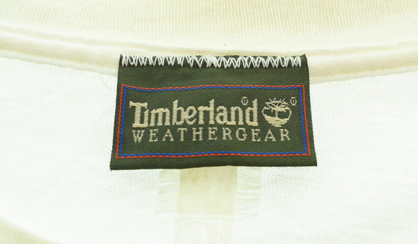ティンバーランド Timberland  90's シングルステッチ WEATHER GEAR OLD Timber  ロンT ホワイト 103MT-3309