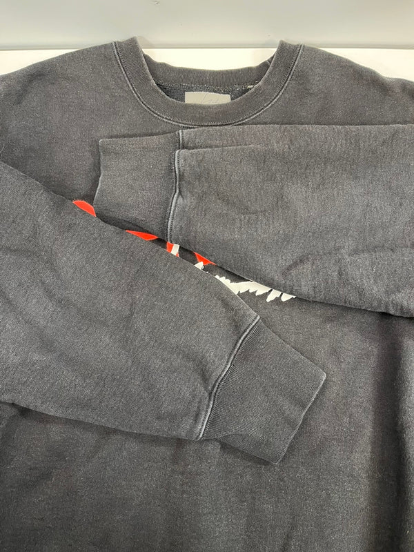 シュプリーム SUPREME ×Yohji Yamamoto Crewneck ヨウジヤマモト クルーネック スウェットシャツ ロゴ スウェット ブラック Mサイズ 101MT-5354