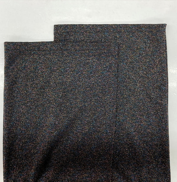 シンヤコヅカ SHINYA KOZUKA 24SS SHORT GIANT TEE ショート ジャイアント Tシャツ ロンT 長袖 ラメ カットソー 黒 240ISK66 ロンT 総柄 ブラック Mサイズ 104MT-1604