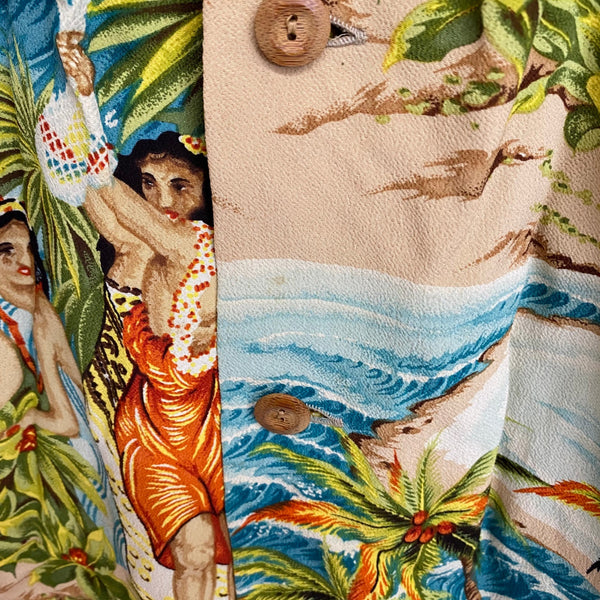 【曜日割引対象外】 サンサーフ SUN SURF スペシャルエディション 長袖アロハシャツ “FESTIVAL” 箱付き M20542 長袖シャツ マルチカラー Mサイズ 201MT-4375 VB