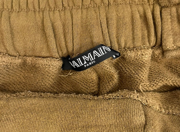 バルマン BALMAIN スウェットパンツ サスペンダーパンツ サルエルパンツ  S6HJ500C820 ボトムスその他 ブラウン SSサイズ XS 101MB-643