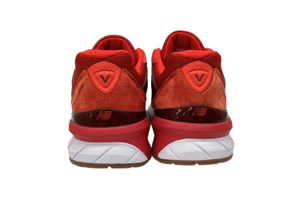 ニューバランス new balance 20年製 M990 MS5 ENCAP ABZORB N-durance Vシリーズ スエード ランニング ローカット シューズ 赤 M990MS5 メンズ靴 スニーカー レッド 27.5cm 104S-963