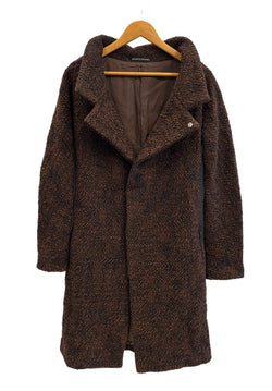 ワイズ Y's ウールコート ツイードコート  YS-J05-119 コート ブラウン サイズ3 101LT-204