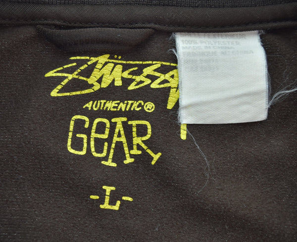 ステューシー STUSSY 90s ラスタカラー トラックジャケット 90's  ジャージ ブラウン Lサイズ 103MT-3304