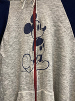 ヴィンテージ vintage Mickey ミッキー Disney ディズニー ジップアップ パーカー フーディ XL パーカ グレー LLサイズ 101MT-3309