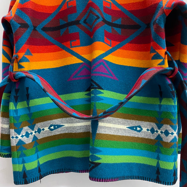 【曜日割引対象外】 ペンドルトン PENDLETON 70's 80's ネイティブ柄 ウールコート USA製 ジャケット マルチカラー Lサイズ 201MT-4775 VB