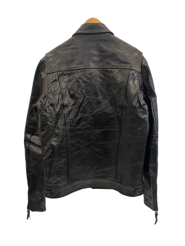 ウエストライド WESTRIDE レザー シングルライダース ジャケット 黒 サイズ42 ジャケット ブラック 101MT-5158