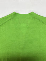 コムデギャルソン COMME des GARCONS THE BEATLES CARDIGAN ザ ビートルズ カーディガン アップル ワッペン CDG 緑 VP-N001 カーディガン ワンポイント グリーン Sサイズ 104MT-1606