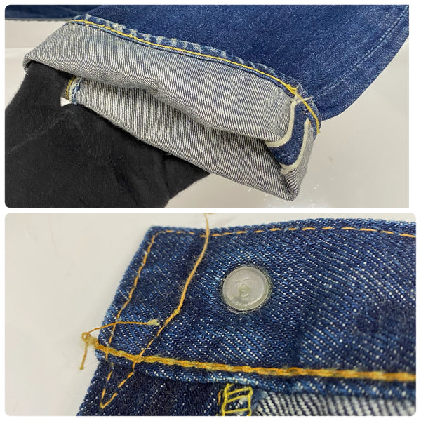 【曜日割引対象外】 リーバイス Levi's 60's~ 501 BIG E Vステッチ 紙パッチ 濃紺 デニム ブルー 201MB-961 VB