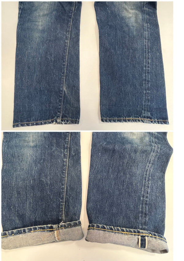リーバイス Levi's 60's~70's 60～70年代 505 BIGE 不均等V ボタン裏5刻印 並行ステッチ 42TALON ZIPPER 赤耳 耳付き VINTAGE ヴィンテージ デニム ブルー 101MB-662