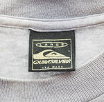 クイックシルバー Quiksilver 90's LOGO PRINT Tee ロゴ T FADE フェード MADE IN USA 90年代 90s オールドサーフ オールドスケート L Tシャツ ネイビー 103MT-2720