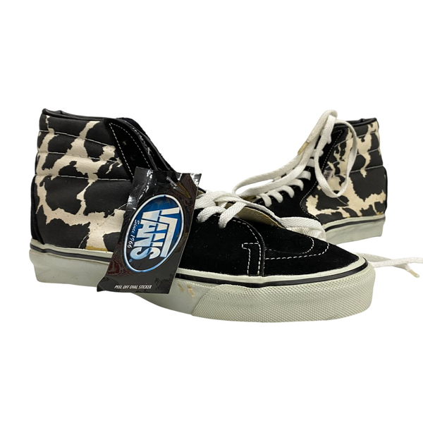 【曜日割引対象外】 ヴァンズ VANS Hi-TOP ホルスタイン柄 牛柄 デッドストック USA製 メンズ靴 スニーカー ブラック 26cmサイズ 201-shoes1440 VB