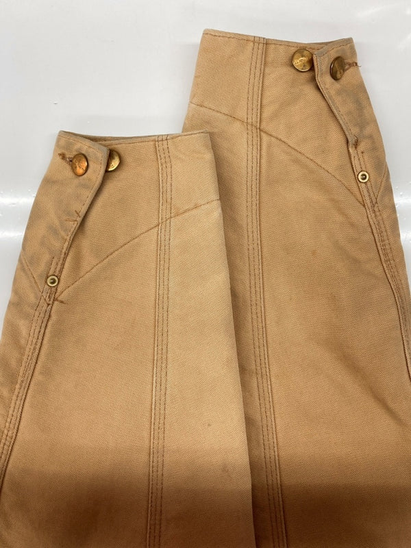 カーハート Carhartt MICHIGAN CHORE COAT ミシガン チョア コート ダック カバーオール 裏ブランケット ボタン アウター ジャケット 薄茶 サイズ 40 ジャケット ロゴ ベージュ 104MT-1879