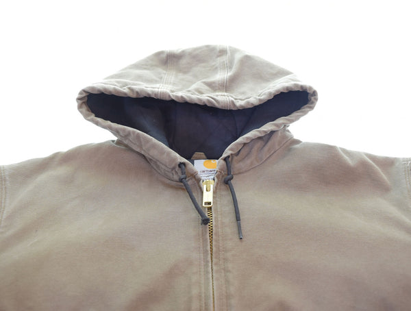 カーハート Carhartt アクティブジャケット ダック キルティング J130LBR ジャケット ブラウン LLサイズ 103MT-2915