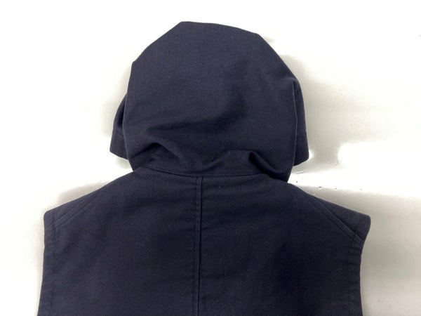 ジェラード JELADO DUFFLE VEST ダッフル ベスト デッキコード ジップアップ フード アウター 紺 CT03502 ベスト 無地 ネイビー Mサイズ 104MT-1664