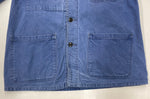 ヴィンテージ vintage 60s~ 60年代 ユーロワーク フレンチ カバーオール ワークジャケット コットンツイル フェード 青 ジャケット 無地 ブルー 104MT-1329