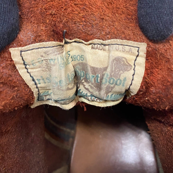 【曜日割引対象外】 レッドウィング RED WING 90's 四角犬タグ IRISH SETTER サイズ不明 メンズ靴 ブーツ ワーク ブラウン cmサイズ 201-shoes1590 VB