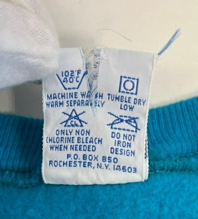 チャンピオン Champion 90s～ ヴィンテージ vintage 刺繍タグ リバースウィーブ REVERSE WEAVE ワンポイントロゴ USA製 アメリカ製 XL スウェット ブルー LLサイズ 101MT-4474