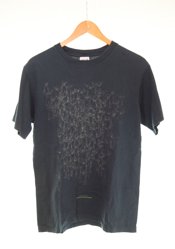 アンダーカバー UNDERCOVER FUTURA ロゴ プリント Tシャツ Tシャツ ブラック Mサイズ 103MT-2783