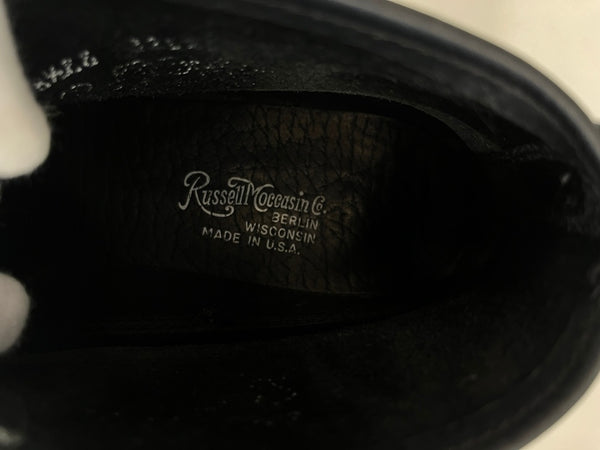 ラッセルモカシン RUSSELL MOCCASIN SPORTING CLAYS CHUKKA スポーティングクレイチャッカ 黒 USA製 メンズ靴 モカシン ブラック 8 1/2 (参考サイズ約26.5～27cm) 101sh-2219