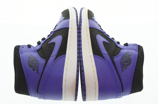 ナイキ NIKE  Air Jordan 1 Mid Black Dark Concord エアジョーダン1 ミッド "ブラックダークコンコルドスニーカー 554724-051 メンズ靴 スニーカー ブラック 29cm 103S-879