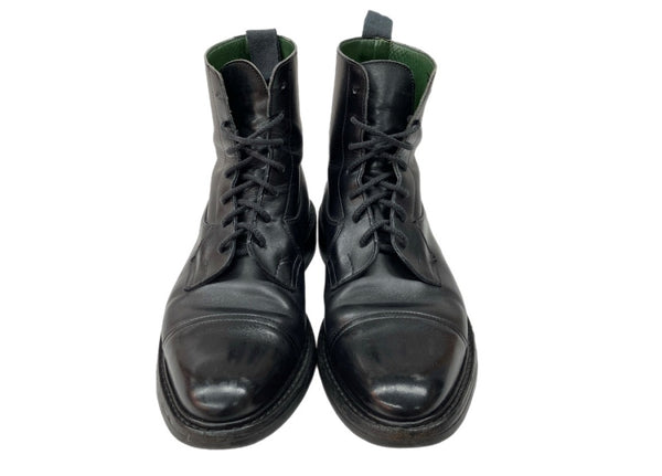 トリッカーズ Trickers LEATHER BOOTS レザー ブーツ ストレートチップ レースアップ Dainiteソール 革靴 シューズ 黒 メンズ靴 ブーツ カントリー ブラック 104S-752