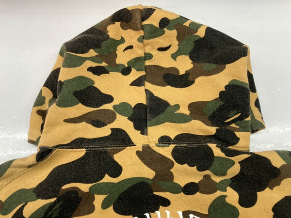 アベイシングエイプ A BATHING APE ベイプ 1st Camo Kanji Pullover Hoodie ファースト カモ プルオーバー フーディ パーカー 001PPF801001X パーカ プリント ベージュ Lサイズ 104MT-596