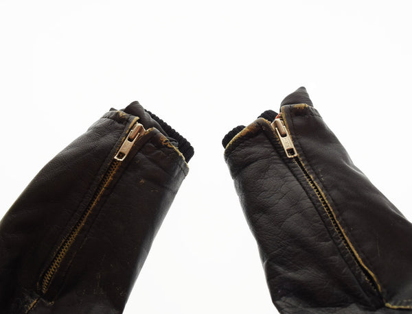 クリームソーダ CREAM SODA  80's 金タグ LEATHER DOUBLE RIDERS JACKET レザー ダブル ライダース ジャケット 80年代 80s 原宿 裏地ボア ジャケット ブラック 103MT-2883