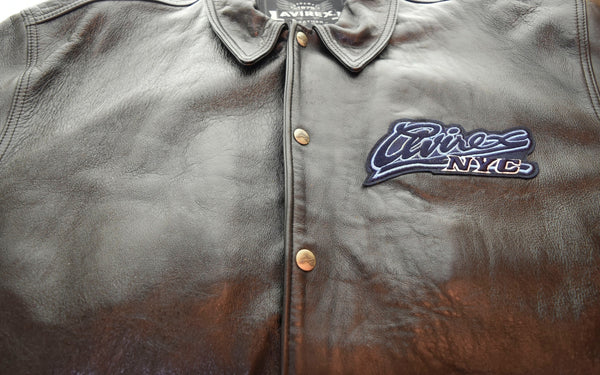 アビレックス AVIREX Leather Jacket NYC レザー スタジャン 黒 5XL ジャケット ブラック 103MT-1278