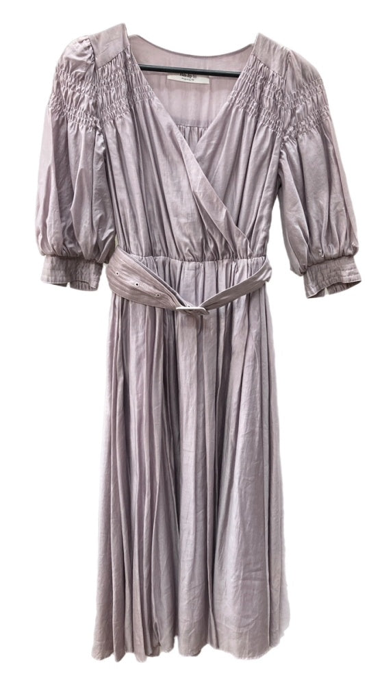 ハーリップトゥー Her lip to AIRY VOLUME SLEEVE DRESS エアリー ボリューム スリーブ ドレス ハイウエスト ウエストマーク MISTY LILAC くすみピンク 1231305044 ワンピース ピンク Sサイズ 104LT-168