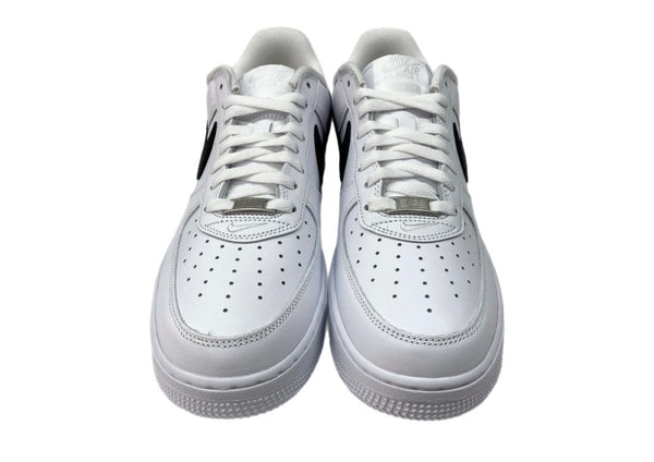 ナイキ NIKE 25年製 × SUPREME シュプリーム AIR FORCE 1 LOW エア フォース ロー AF1 スケボー シューズ 白 黒 CU9225-102 メンズ靴 スニーカー ホワイト 27.5cm 104S-1001