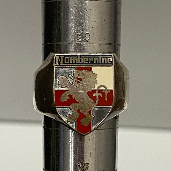 【中古】ナンバーナイン NUMBER (N)INE アーカイブ エンブレムリング 925 #19 メンズジュエリー・アクセサリー 指輪・リング シルバー 201goods-636