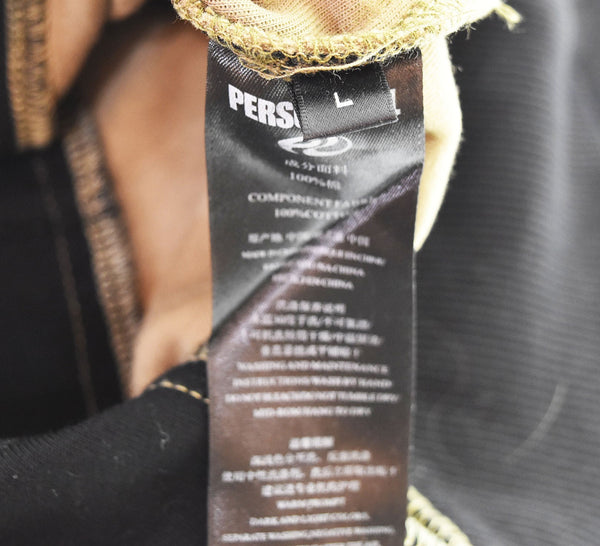 パーソンソウル personsoul ディストレスト スウェットシャツ 茶  スウェット ブラウン Lサイズ 103MT-2222 "