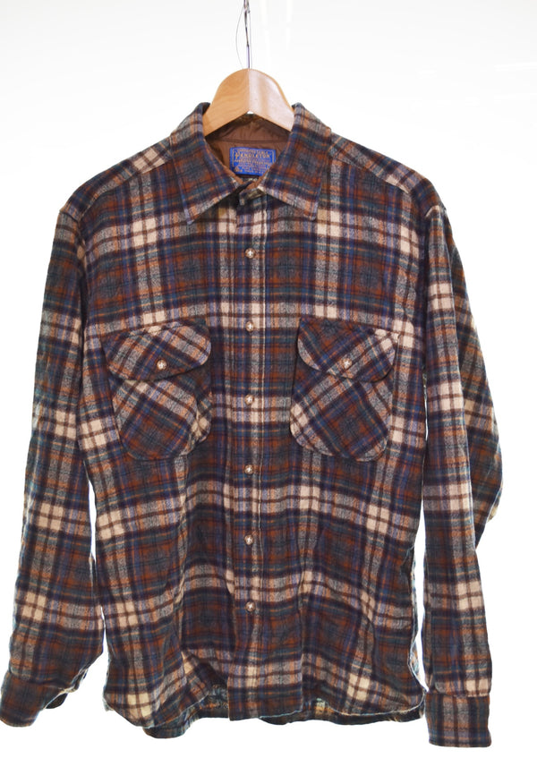 ペンドルトン PENDLETON  Board Shirt ボード シャツ ウール チェック シャツ  長袖シャツ マルチカラー Lサイズ 103MT-3173