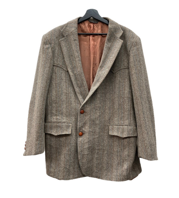 リーバイス Levi's 80s 80年代 テーラードジャケット ウエスタン ヘリンボーン USA製 48 L ジャケット ストライプ ベージュ 104MT-1931