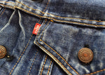 リーバイス Levi's 70s 70505 4th BIGE ケアタグ ボタン裏52 両面タブ 不均等V ヴィンテージデニム 70's 70年代 ジャケット ブルー 103MT-2498