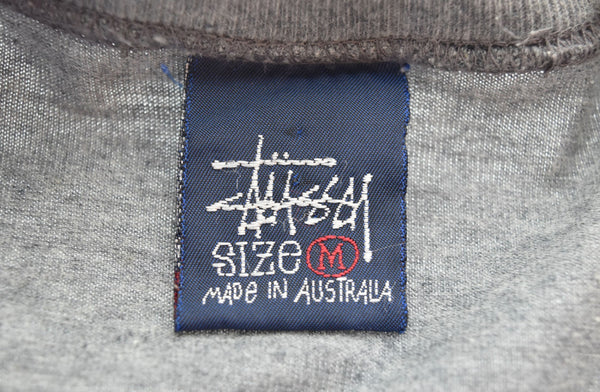 ステューシー STUSSY 90'S OLDSTUSSY ダイヤ SSロゴ プリント 半袖Tシャツ Tシャツ グレー Mサイズ 103MT-2608