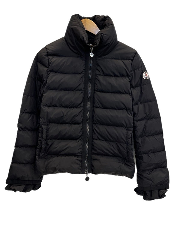 モンクレール MONCLER MASAKO GIUBBOTTO ダウンジャケット フリル 黒 2209S4630605 ジャケット ブラック サイズ1 101LT-139